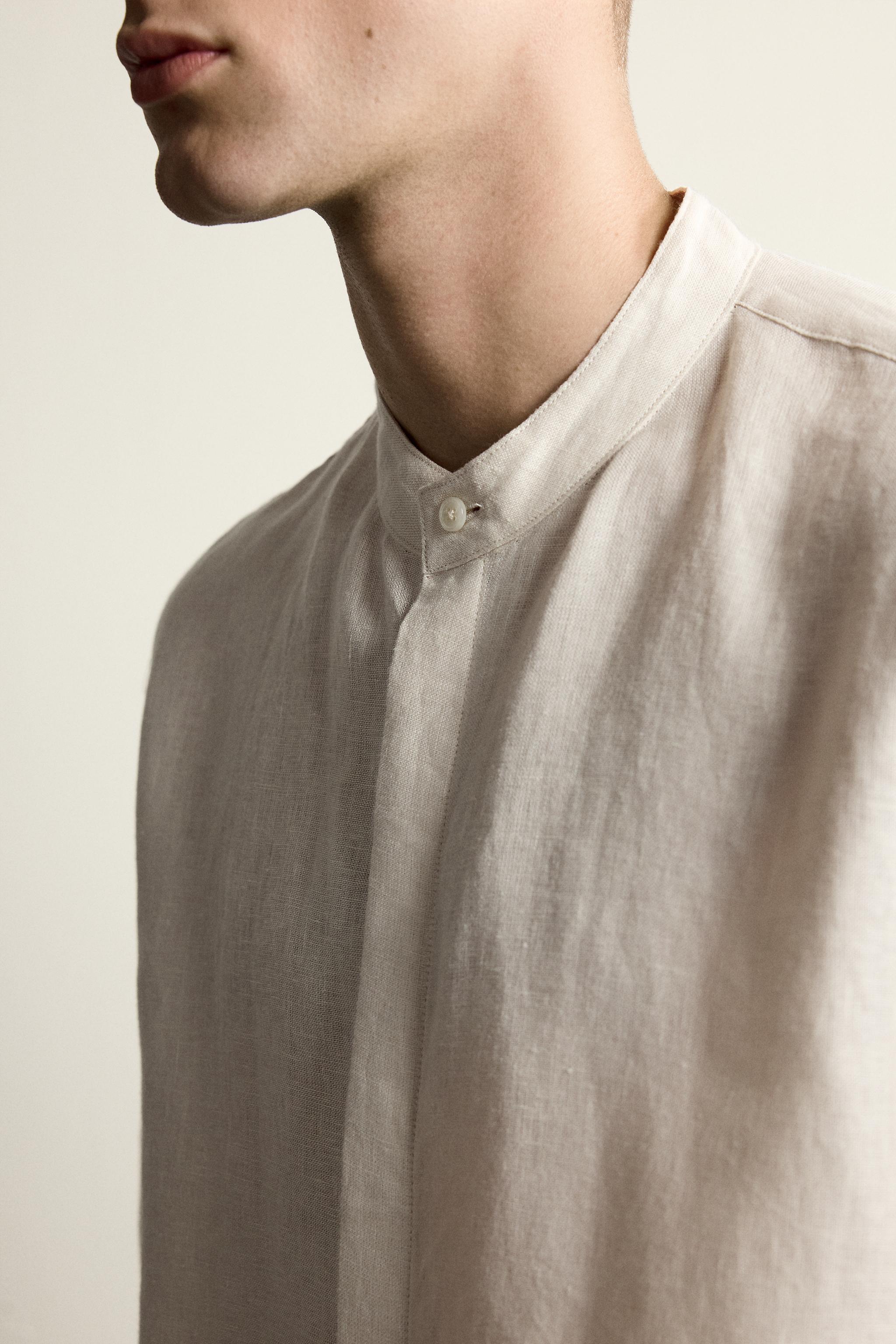 CHEMISE COUPE DÉCONTRACTÉE 100% LIN